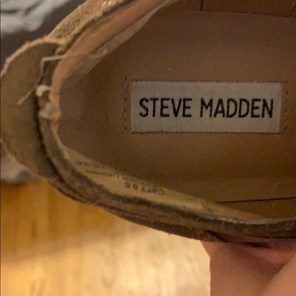 Tan Suede Steve Madden Loafers Size 9.5 - Picture 4 of 4